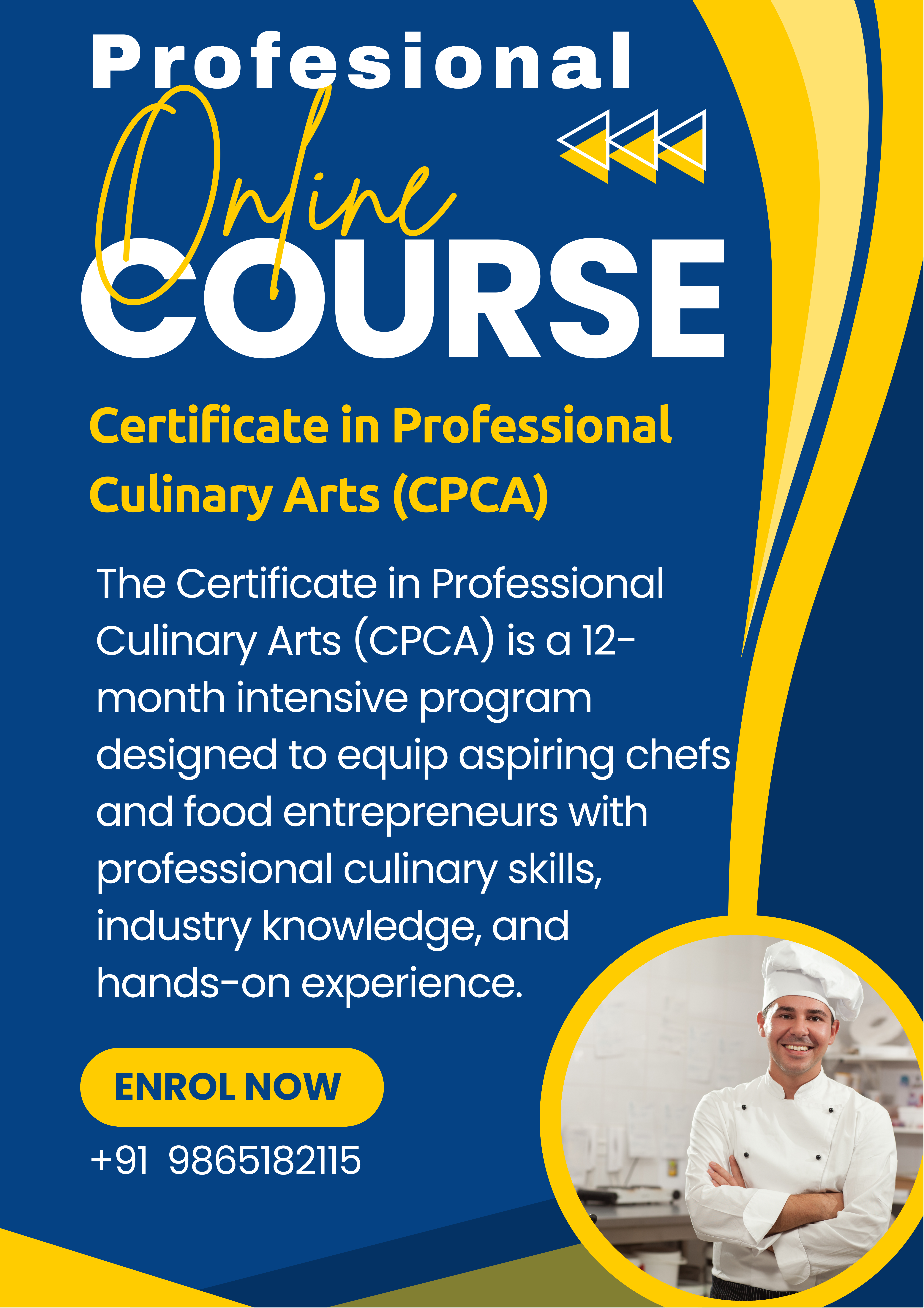 Certificate in Professional Culinary Arts (CPCA) 